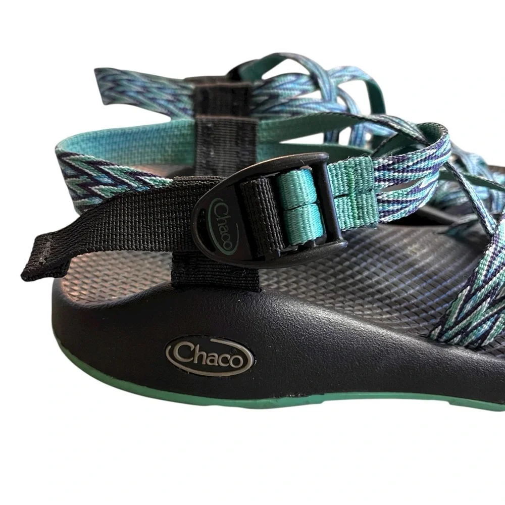 Chaco Z/X2 Sandals Blue Green Double Strap Women’s Size 7 Outdoors‎ Hiking Shoes